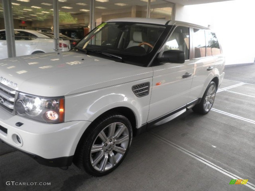 2008 Range Rover Sport Supercharged - Alaska White / Ivory photo #1