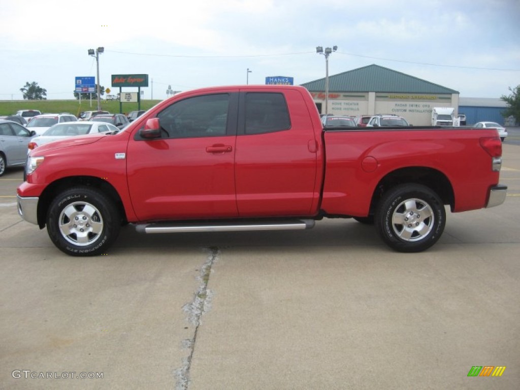2008 Tundra Double Cab - Radiant Red / Graphite Gray photo #4