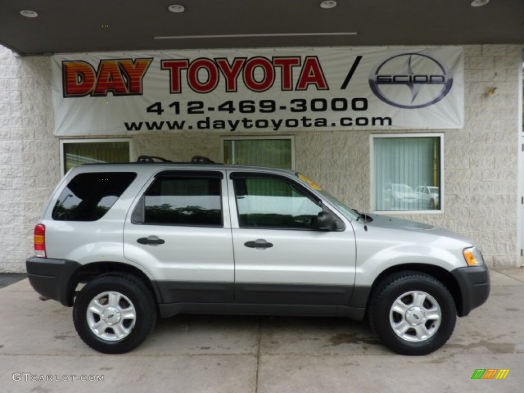 2004 Escape XLT V6 4WD - Satin Silver Metallic / Medium/Dark Flint photo #1