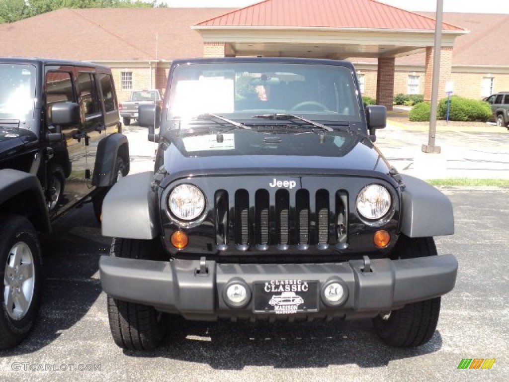 2011 Wrangler Sport S 4x4 - Black / Black photo #2