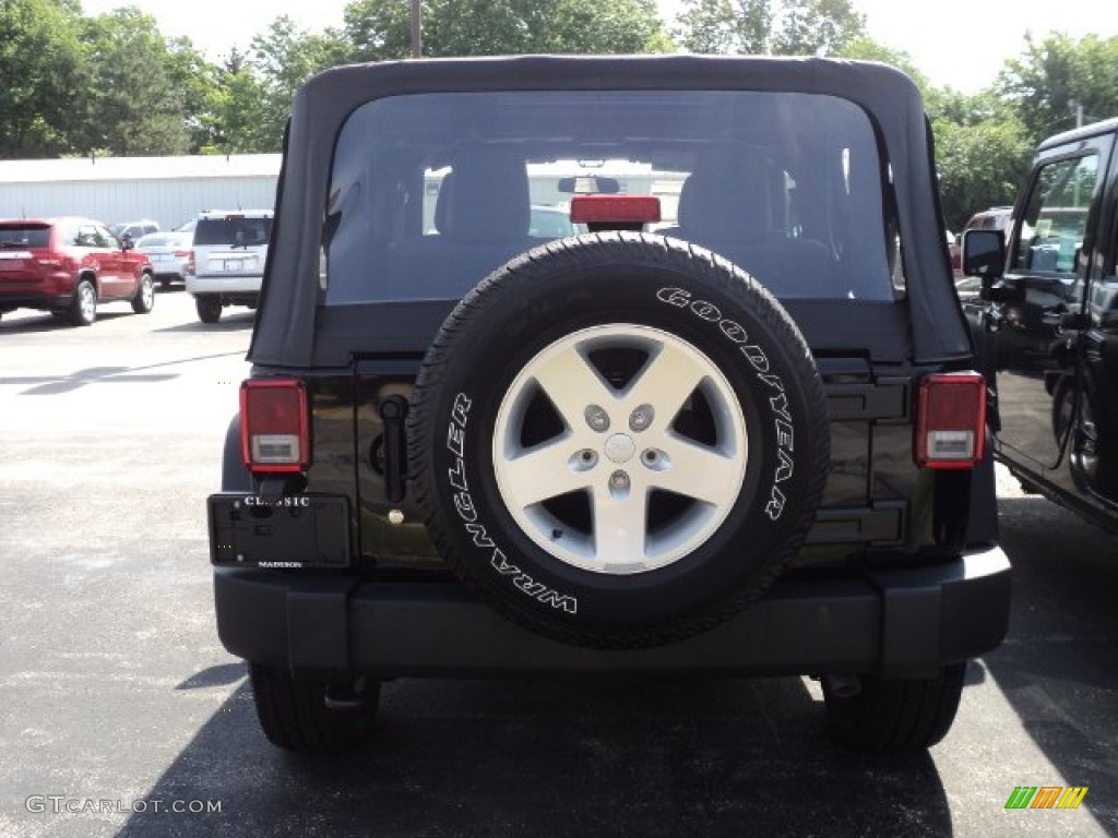 2011 Wrangler Sport S 4x4 - Black / Black photo #4