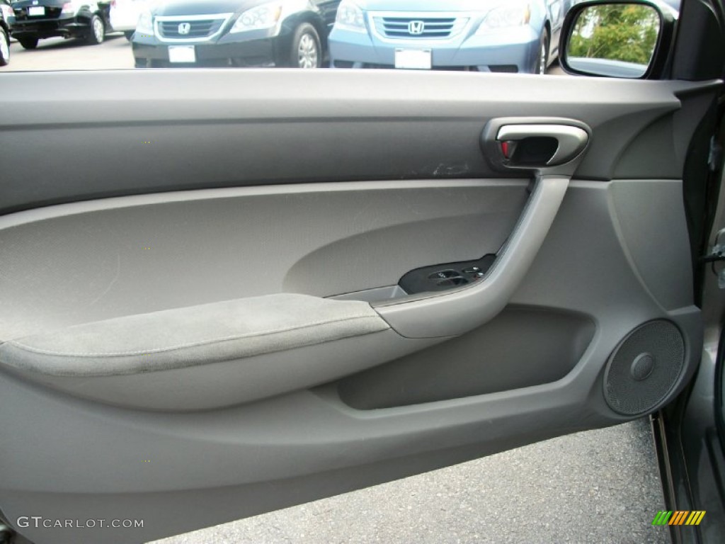 2006 Civic LX Coupe - Galaxy Gray Metallic / Gray photo #10