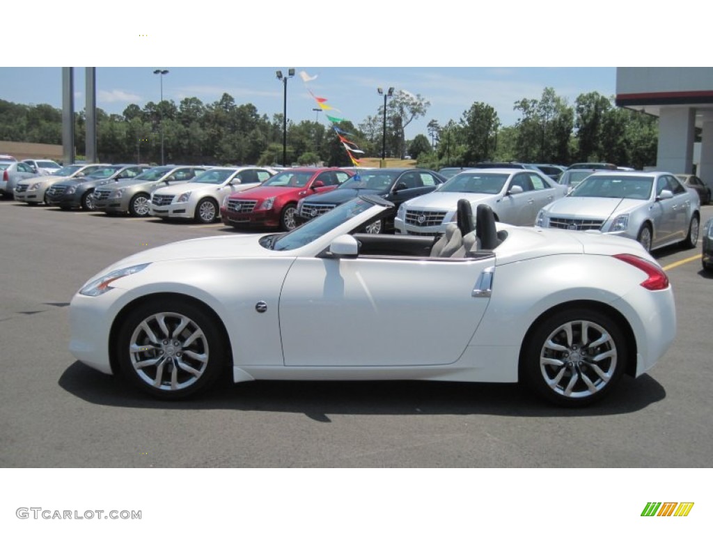 Pearl White 2010 Nissan 370Z Touring Roadster Exterior Photo #51056461