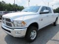 2011 Bright White Dodge Ram 2500 HD Laramie Mega Cab 4x4  photo #3