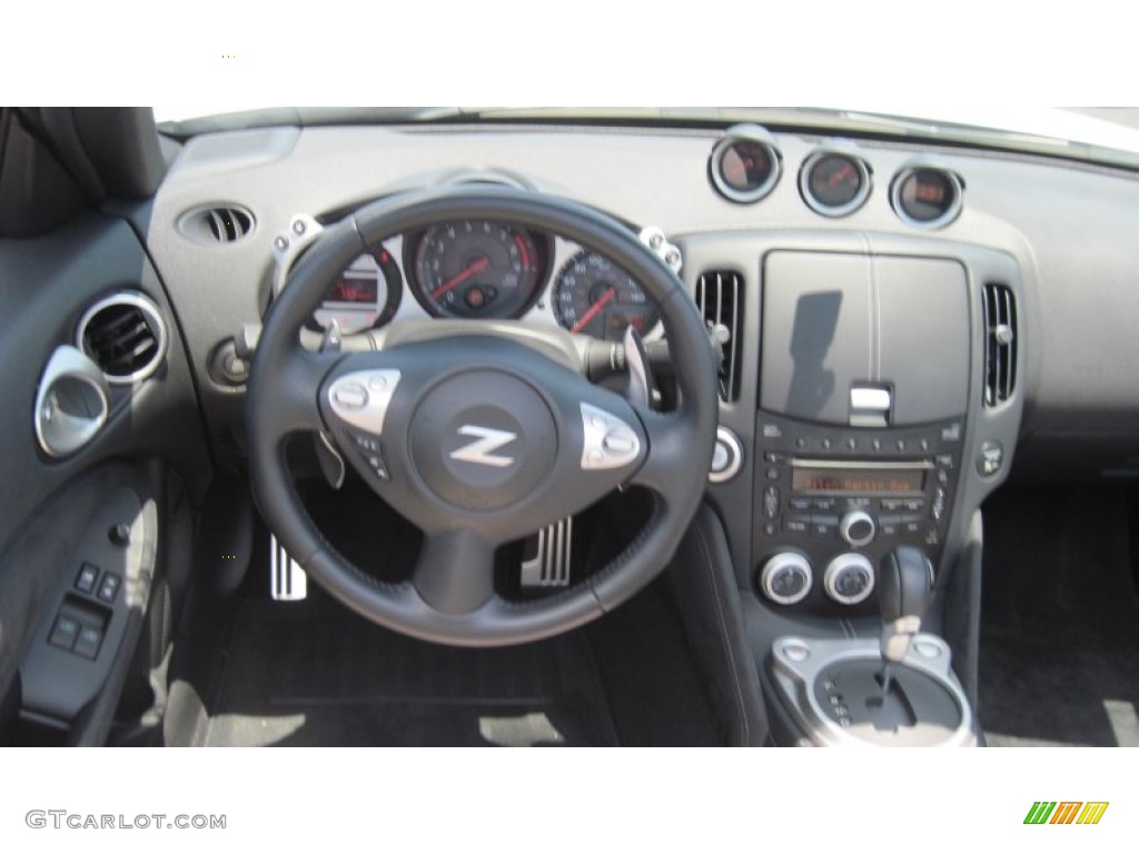 2010 Nissan 370Z Touring Roadster Gray Leather Dashboard Photo #51056638