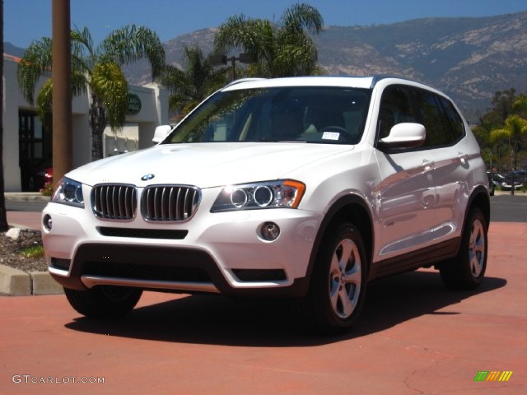 2011 X3 xDrive 28i - Alpine White / Beige photo #1