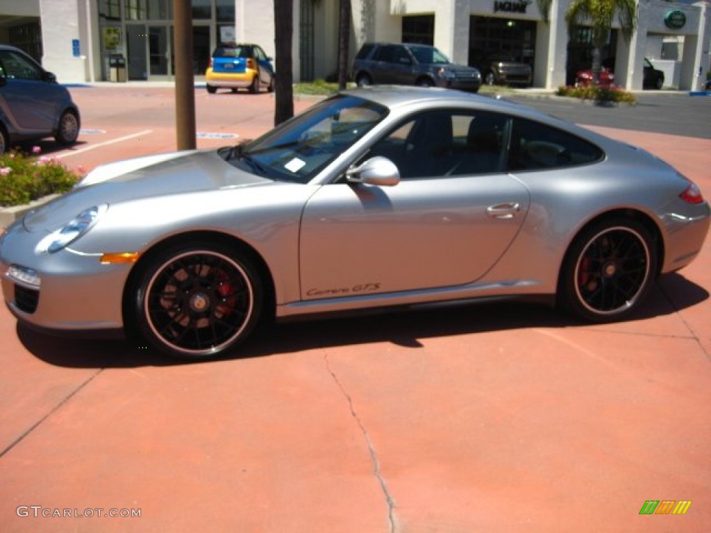 2012 911 Carrera GTS Coupe - Platinum Silver Metallic / Black photo #2