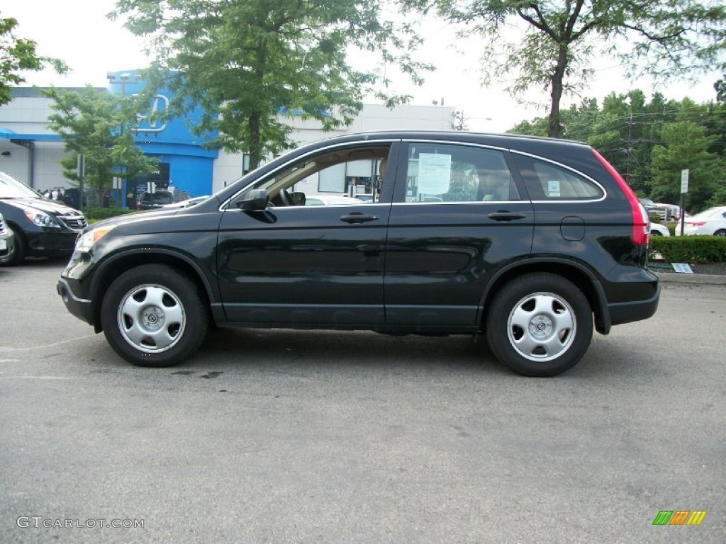 2007 CR-V LX 4WD - Nighthawk Black Pearl / Ivory photo #1