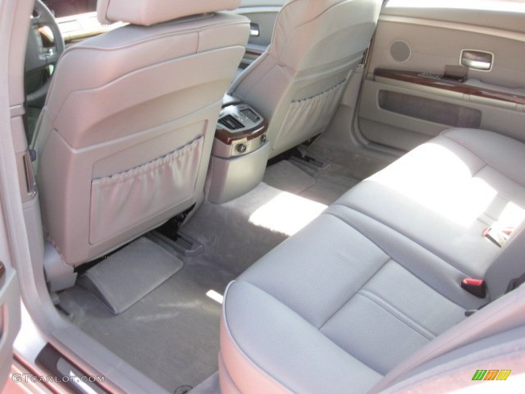 2004 7 Series 745Li Sedan - Titanium Silver Metallic / Basalt Grey/Flannel Grey photo #7