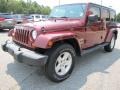 2007 Red Rock Crystal Pearl Jeep Wrangler Unlimited Sahara  photo #3