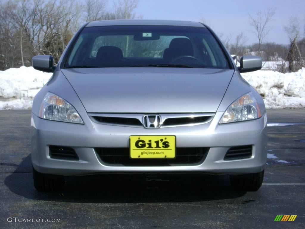 2006 Accord EX Sedan - Alabaster Silver Metallic / Black photo #2