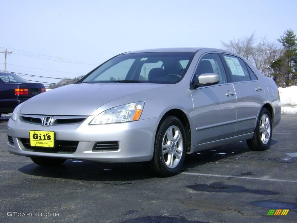 2006 Accord EX Sedan - Alabaster Silver Metallic / Black photo #3