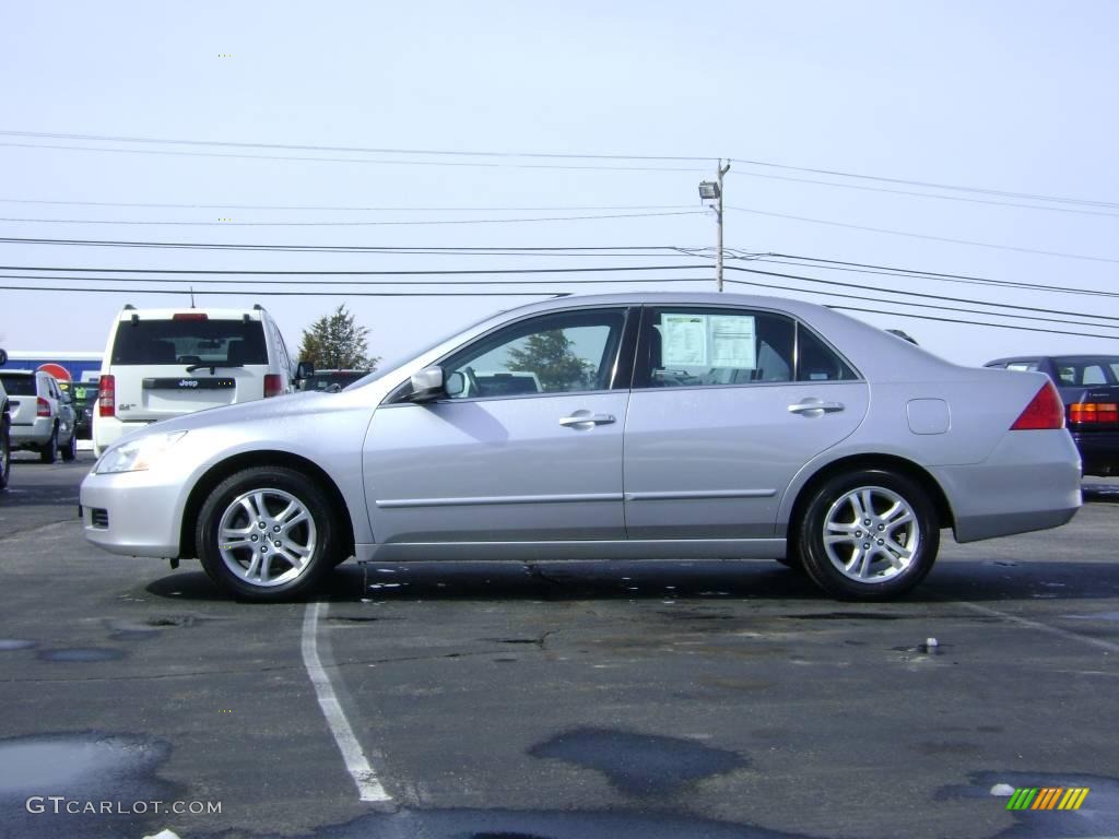 2006 Accord EX Sedan - Alabaster Silver Metallic / Black photo #4