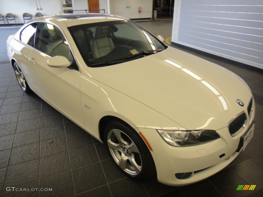 2008 3 Series 328xi Coupe - Alpine White / Oyster photo #1