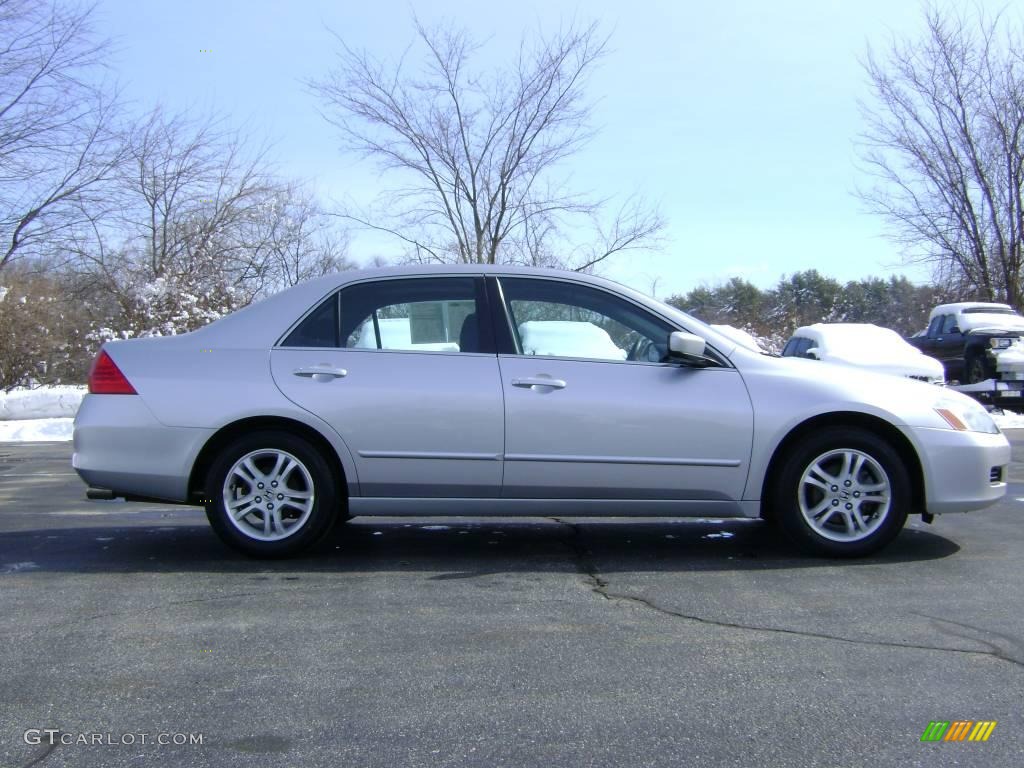 2006 Accord EX Sedan - Alabaster Silver Metallic / Black photo #8