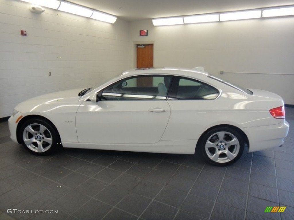 2008 3 Series 328xi Coupe - Alpine White / Oyster photo #3