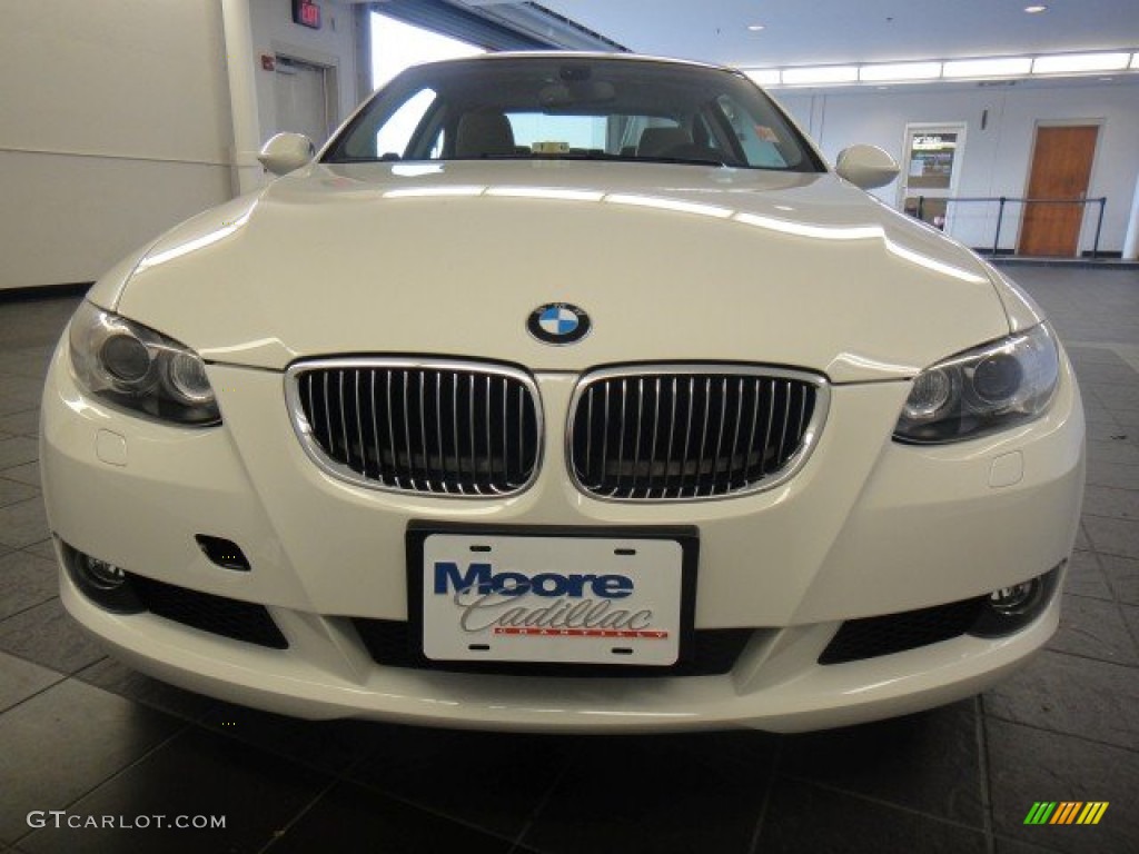 2008 3 Series 328xi Coupe - Alpine White / Oyster photo #9
