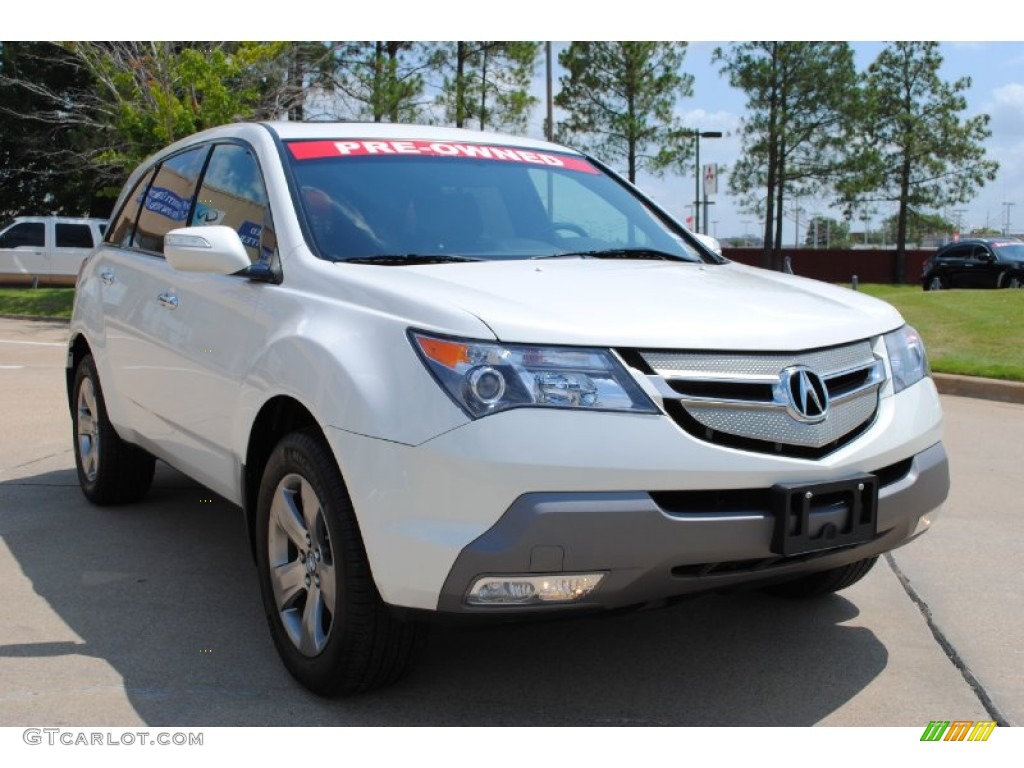 2007 MDX Sport - Aspen White Pearl / Bordeaux photo #3