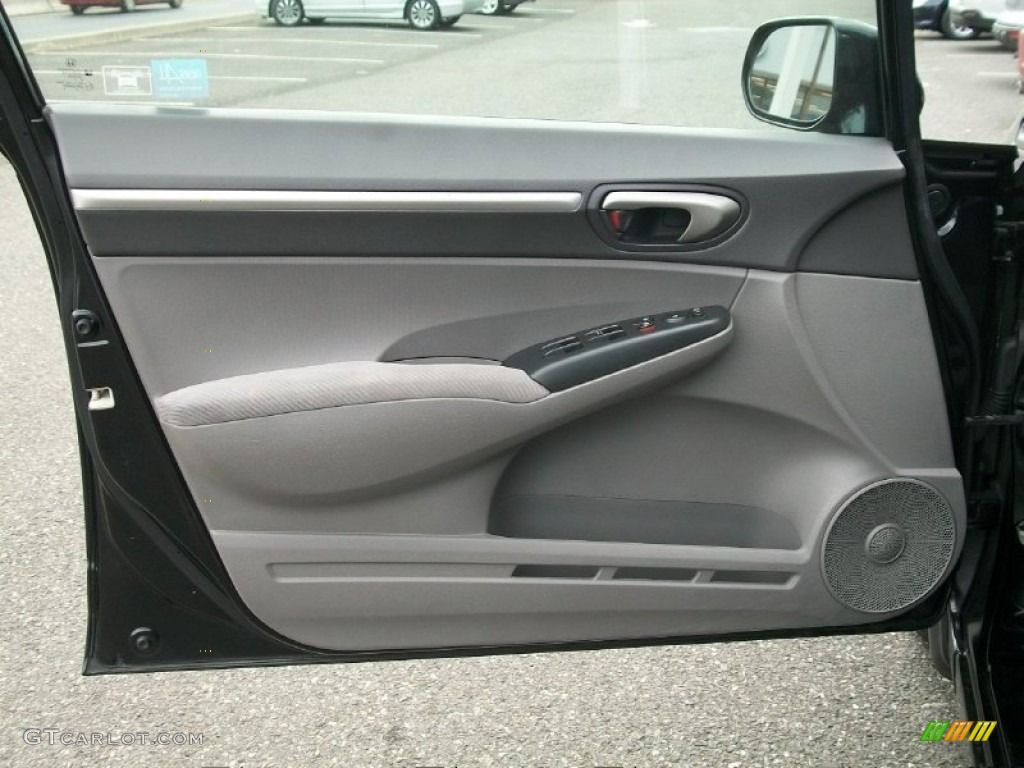 2009 Honda Civic EX Sedan Gray Door Panel Photo #51061561