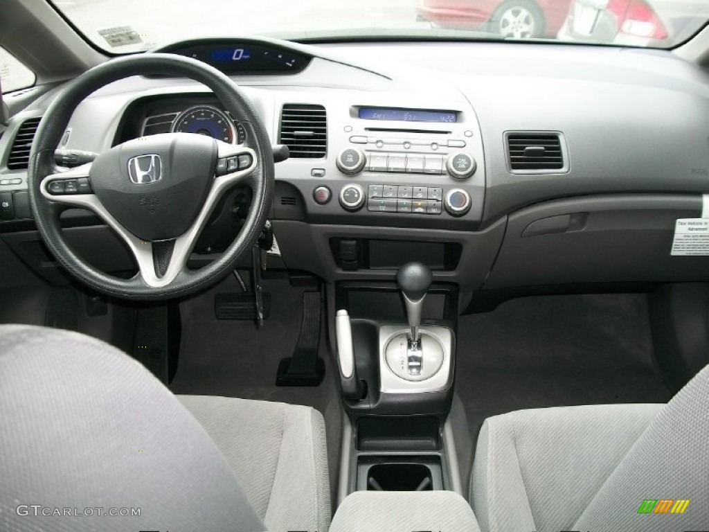 2009 Honda Civic EX Sedan Gray Dashboard Photo #51061624