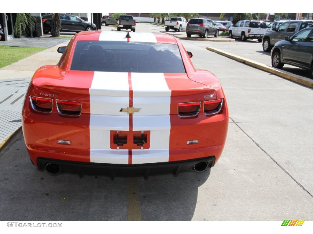 2010 Camaro SS Coupe Indianapolis 500 Pace Car Special Edition - Inferno Orange Metallic / Black/Inferno Orange photo #2