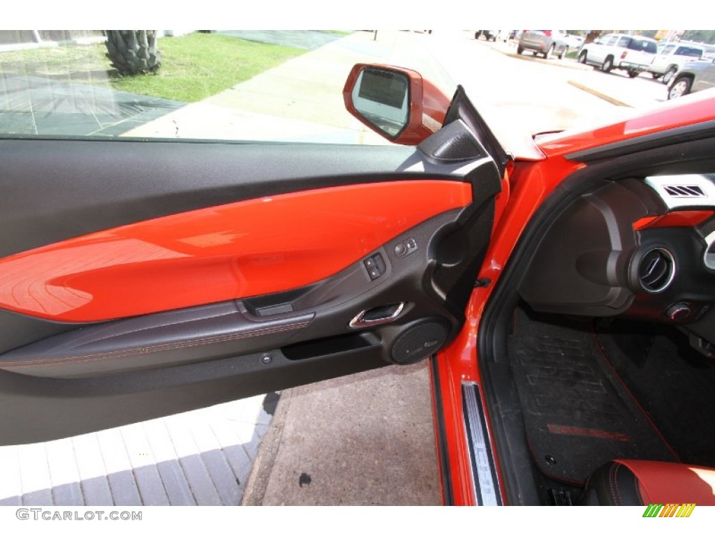 2010 Camaro SS Coupe Indianapolis 500 Pace Car Special Edition - Inferno Orange Metallic / Black/Inferno Orange photo #9