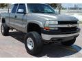 2002 Light Pewter Metallic Chevrolet Silverado 2500 LS Extended Cab 4x4  photo #9