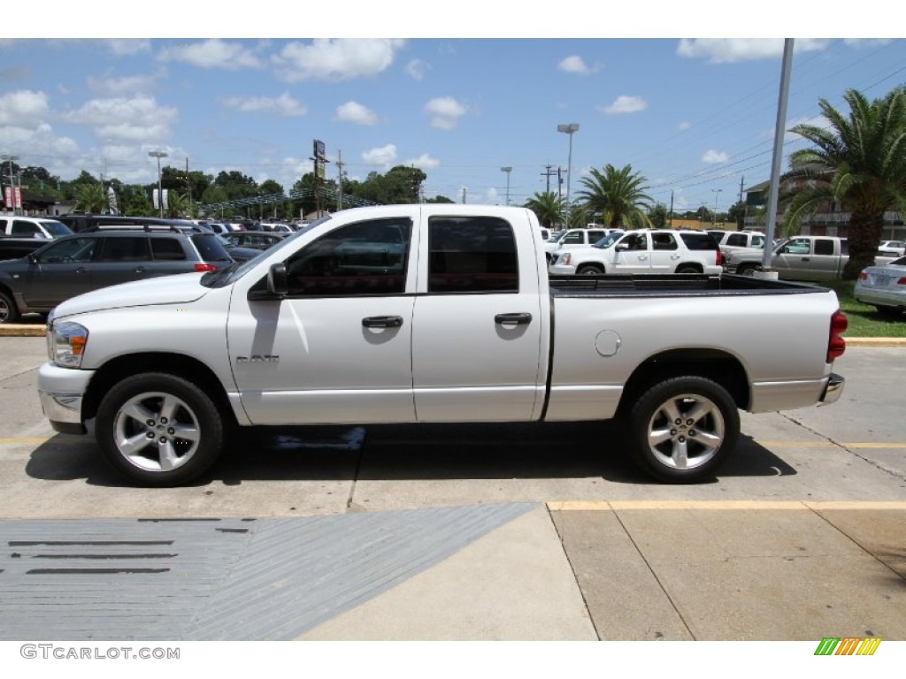 Bright White 2008 Dodge Ram 1500 Lone Star Edition Quad Cab Exterior Photo #51064343