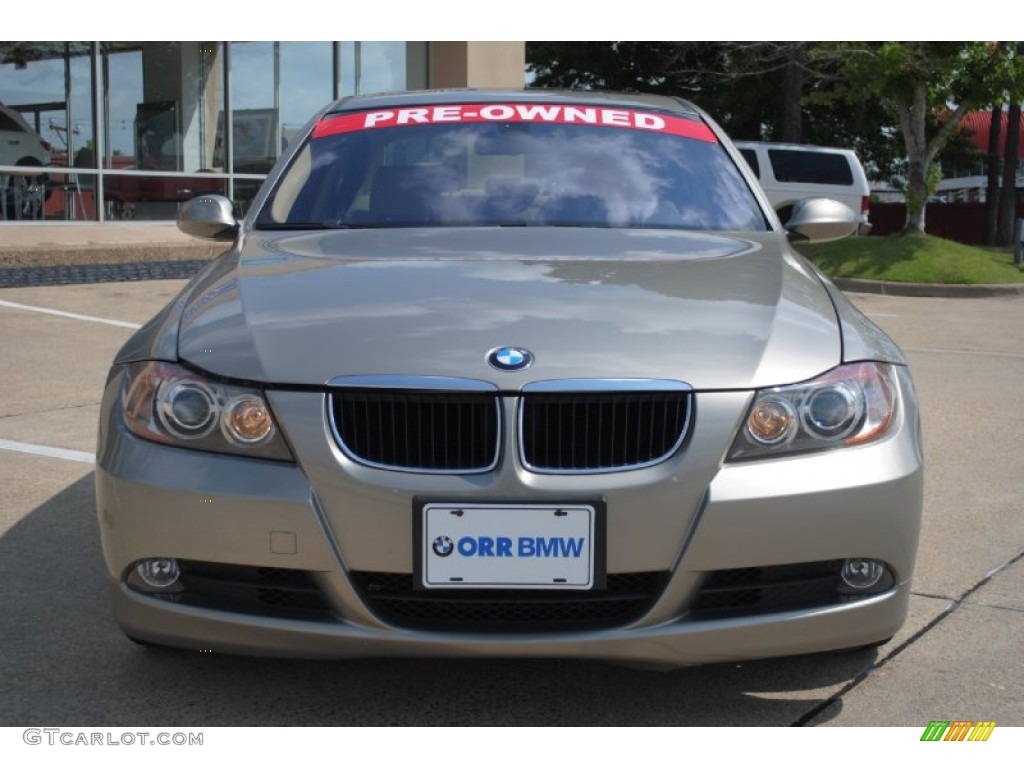 2007 3 Series 328i Sedan - Platinum Bronze Metallic / Beige photo #2