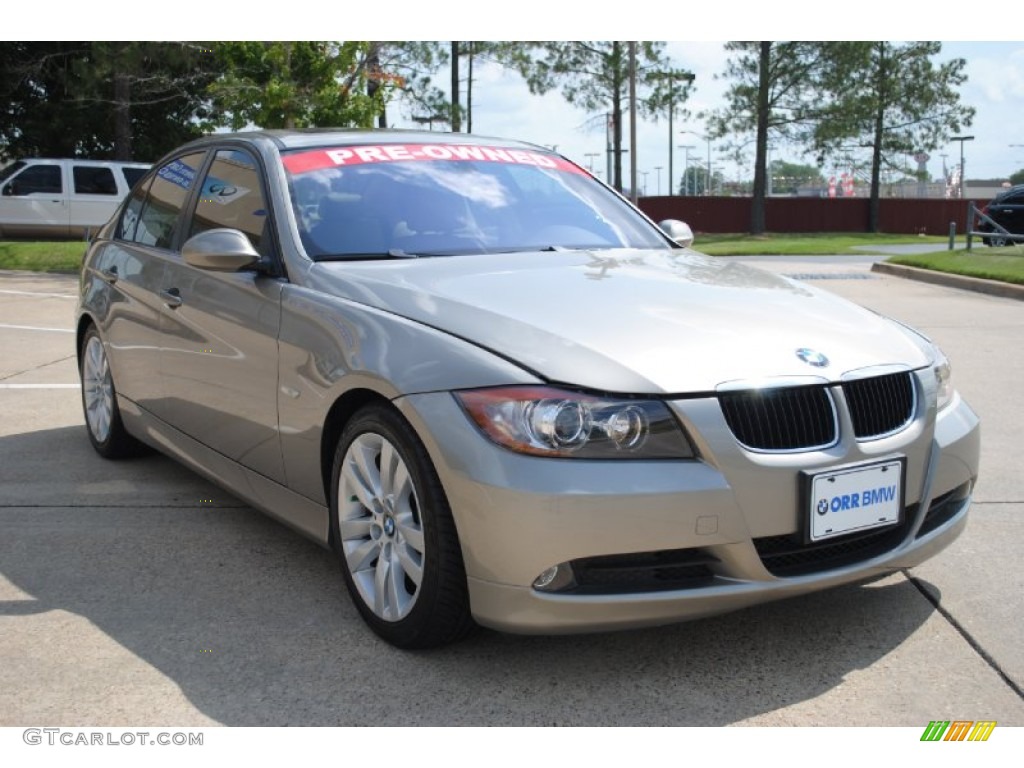 2007 3 Series 328i Sedan - Platinum Bronze Metallic / Beige photo #3