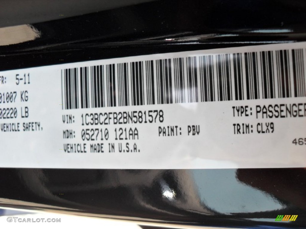 2011 200 Color Code PBV for Blackberry Pearl Photo #51065093