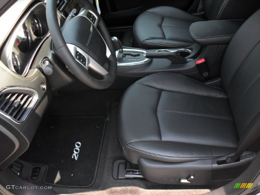 Black Interior 2011 Chrysler 200 Limited Photo #51065108