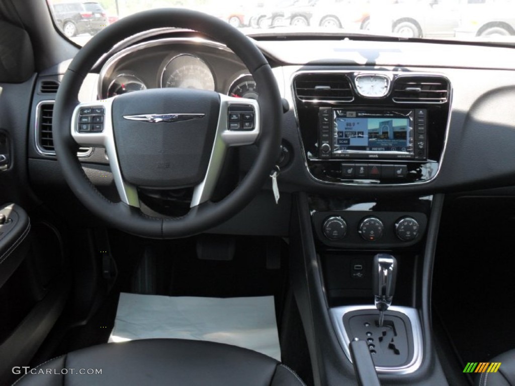 2011 Chrysler 200 Limited Black Dashboard Photo #51065198