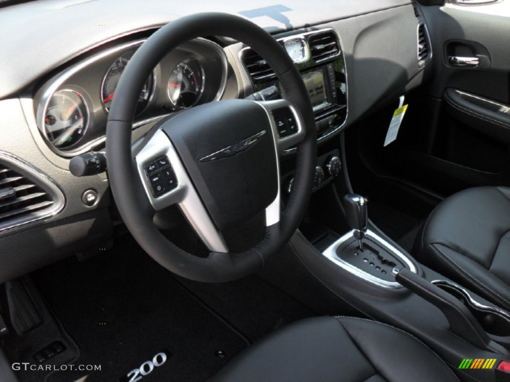 Black Interior 2011 Chrysler 200 Limited Photo #51065393