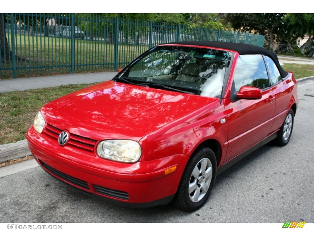 2001 Cabrio GLX - Tornado Red / Beige photo #1