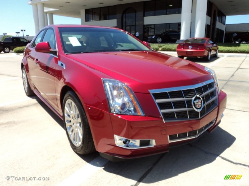 Crystal Red Tintcoat 2011 Cadillac CTS 3.6 Sedan Exterior Photo #51067259