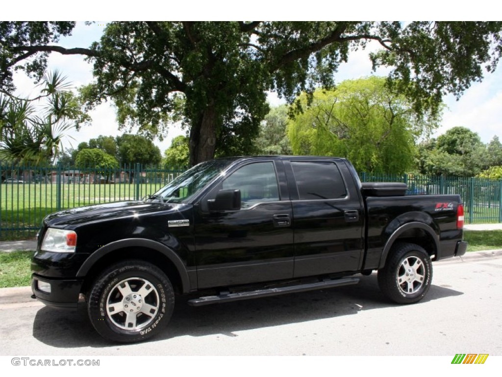 2004 F150 FX4 SuperCrew 4x4 - Black / Black photo #2