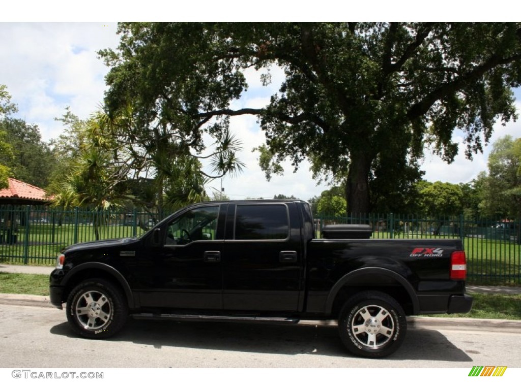 2004 F150 FX4 SuperCrew 4x4 - Black / Black photo #4