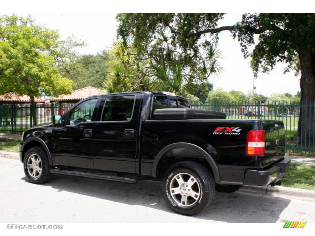 2004 F150 FX4 SuperCrew 4x4 - Black / Black photo #6
