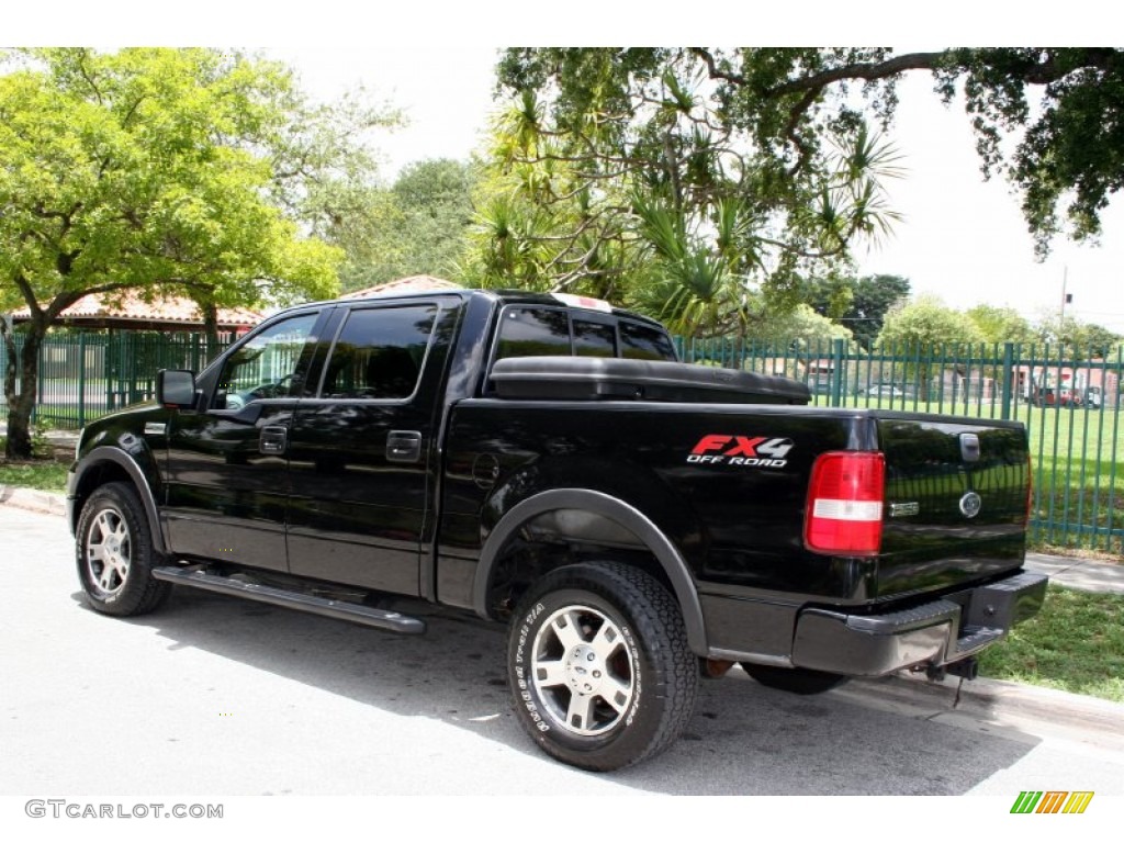 2004 F150 FX4 SuperCrew 4x4 - Black / Black photo #7