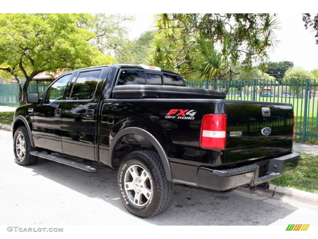 2004 F150 FX4 SuperCrew 4x4 - Black / Black photo #8