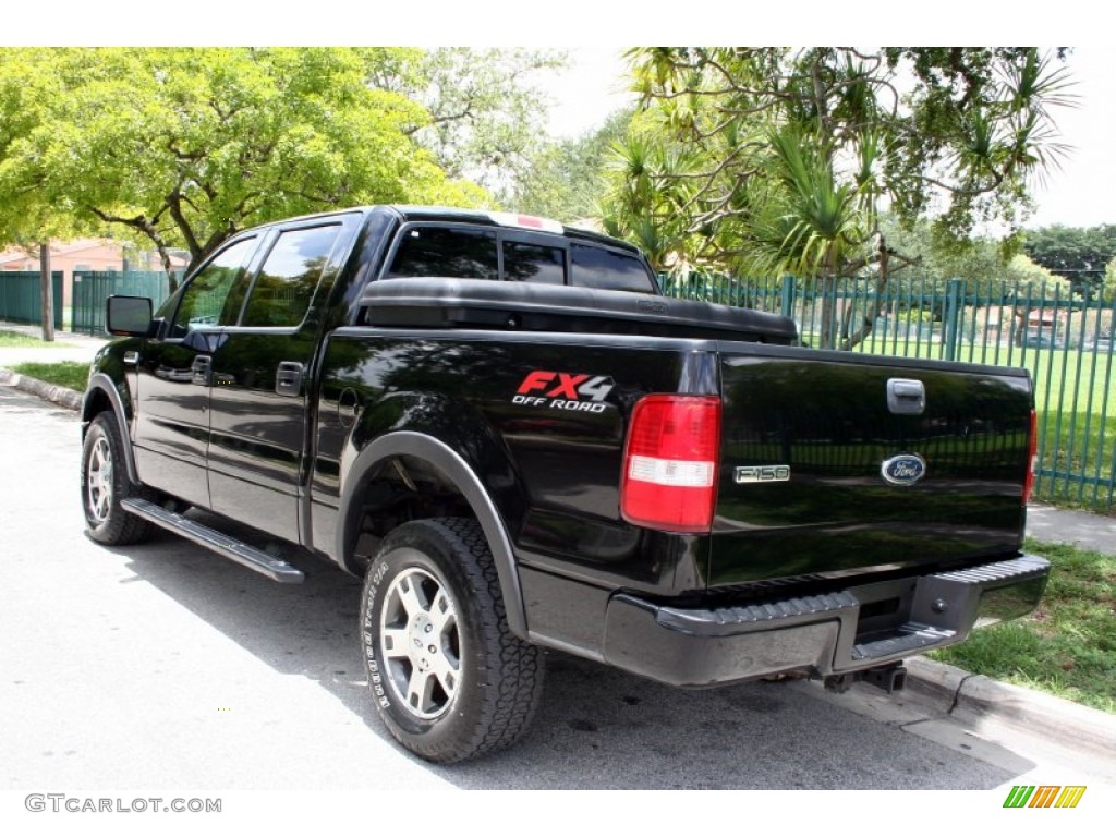 2004 F150 FX4 SuperCrew 4x4 - Black / Black photo #9