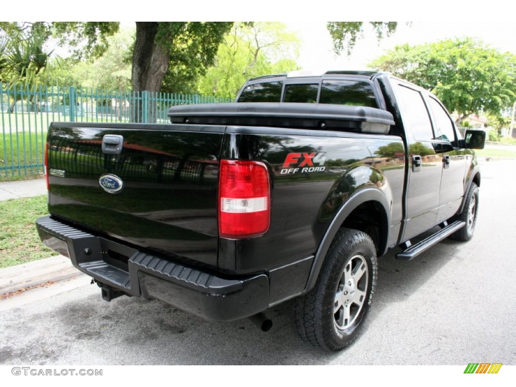 2004 F150 FX4 SuperCrew 4x4 - Black / Black photo #10