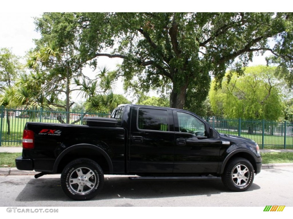 2004 F150 FX4 SuperCrew 4x4 - Black / Black photo #12