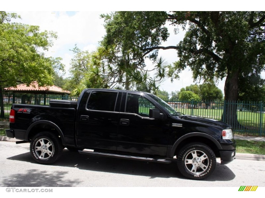 2004 F150 FX4 SuperCrew 4x4 - Black / Black photo #14