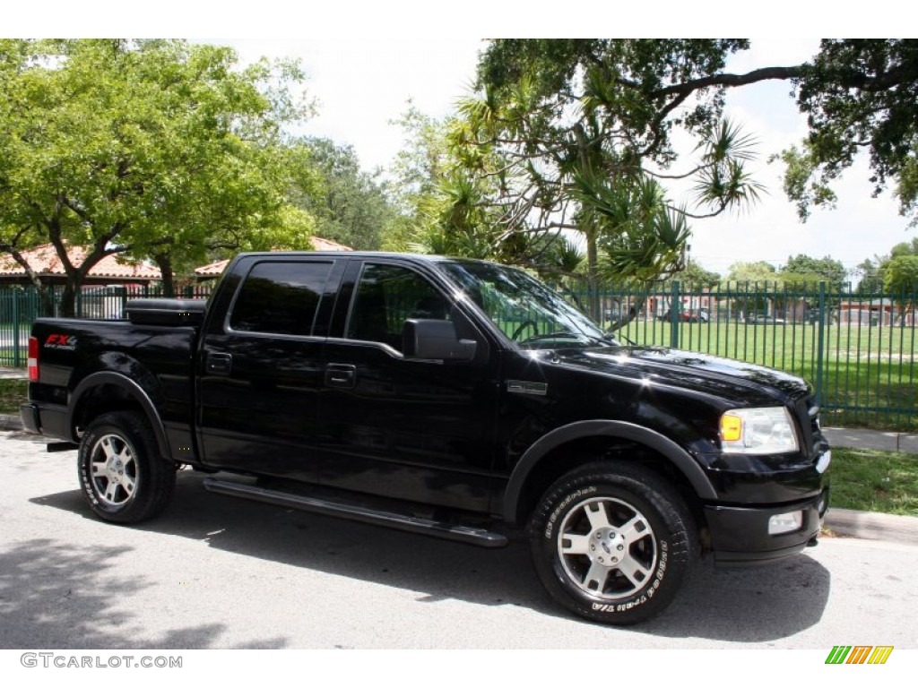 2004 F150 FX4 SuperCrew 4x4 - Black / Black photo #15