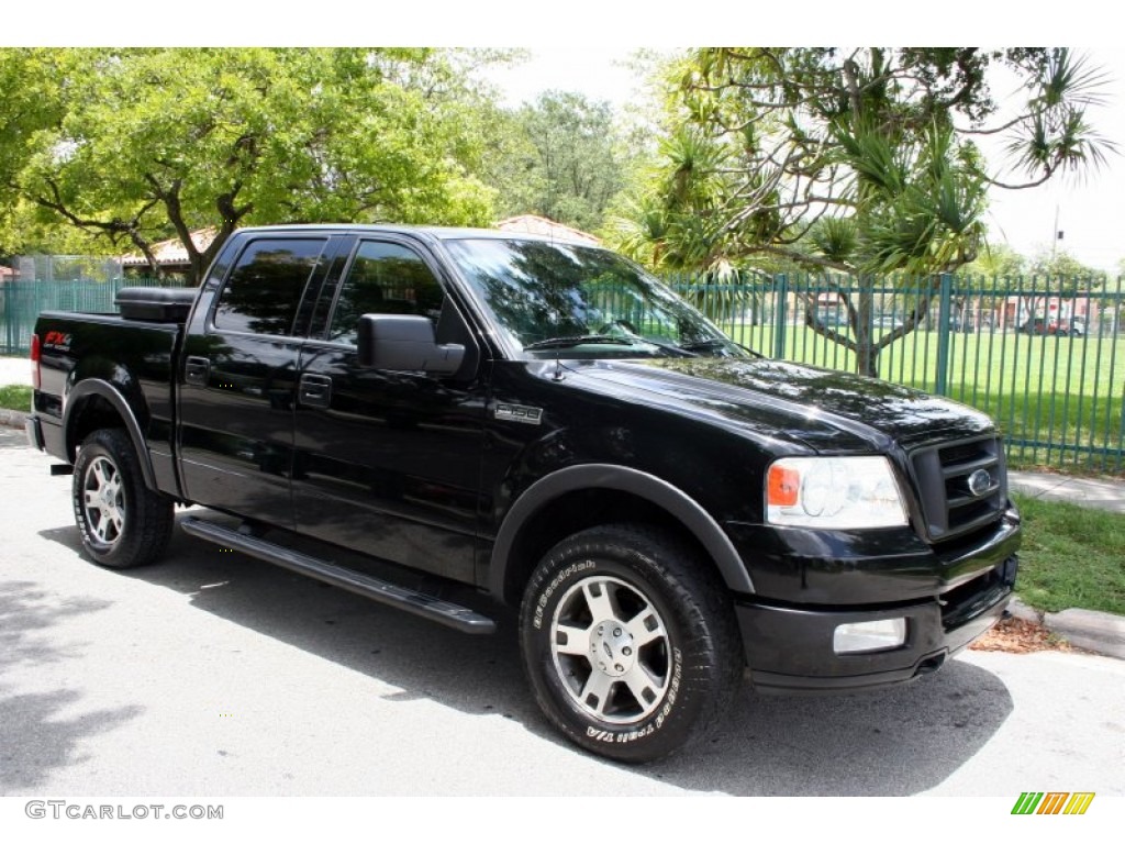 2004 F150 FX4 SuperCrew 4x4 - Black / Black photo #16