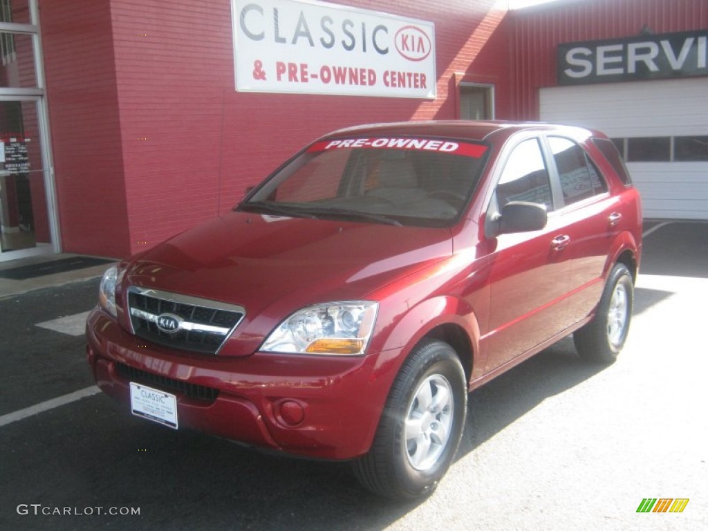 2009 Sorento LX - Spicy Red / Gray photo #1