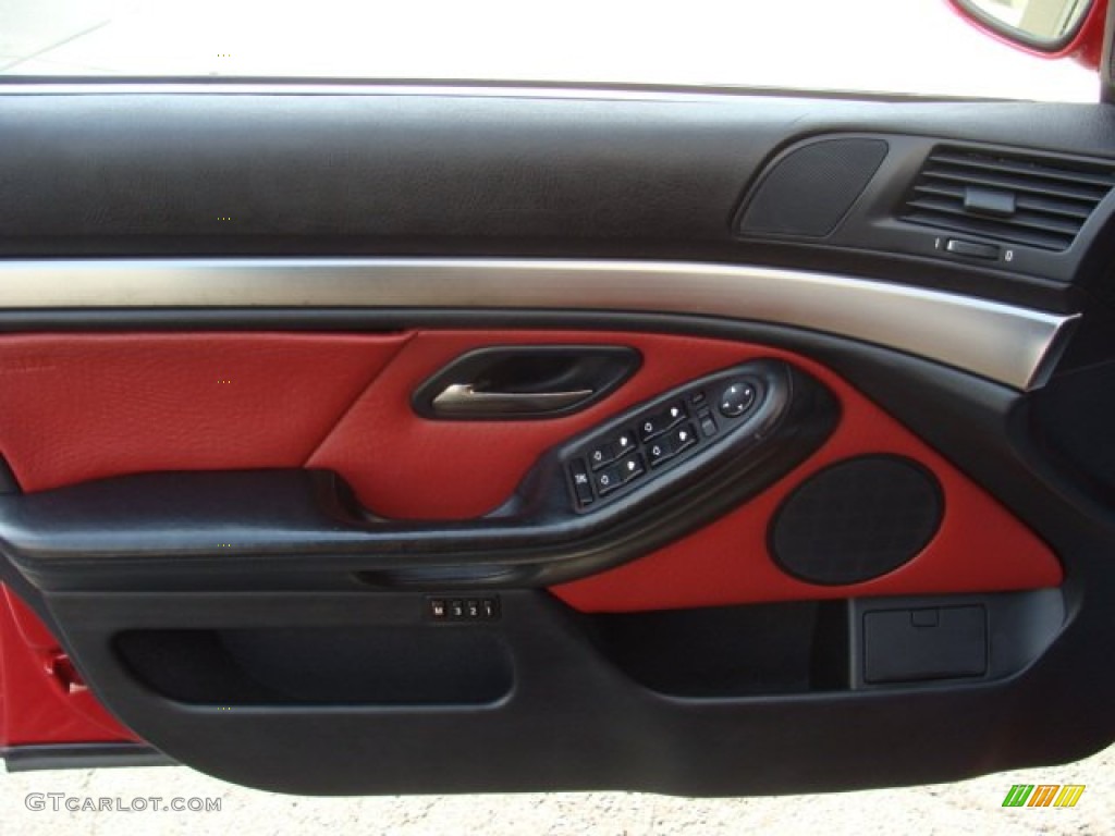 2000 BMW M5 Standard M5 Model Imola Red Door Panel Photo #51070061