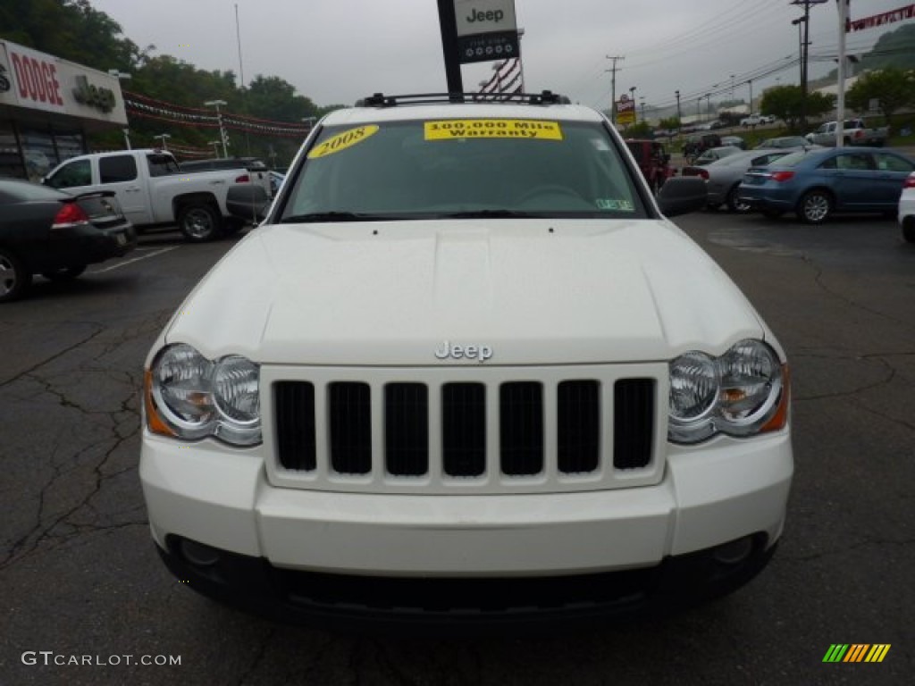 2008 Grand Cherokee Laredo 4x4 - Stone White / Khaki photo #8